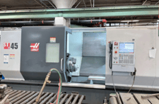 Haas #ST-45, 2-Axis CNC Lathe, 34.5" swing, 25.5" turning diameter, 44" machining length, 18" chuck, 6.5"