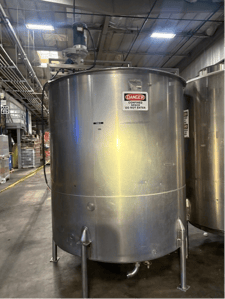 1775 gallon Stainless Steel tank W/ Mixer for sale