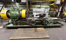 Warner & Swasey #4A, Ram Turret Lathe, 28.25" swing, extended bed, 12-hole turret, cross sliding rear turret