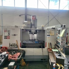 Haas #VM-3, Vertical Machining Center, 40" X, 26" Y, 25" Z, 30 HP, 10000 RPM, 24 automatic tool changer, CAT