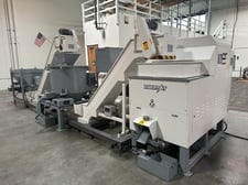 Enerpat Automatic Metal Chip Briquetting Line -Briquetter + Chip Wringer, 3-5% Residual Oil, In Stock USA