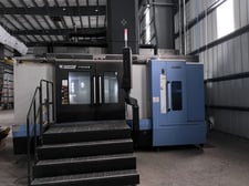 63" Daewoo Doosan #VTR1216 M, CNC vertical turret lathe, 400 RPM, 60 HP, C-Axis, 15 ATC, 55" 4-jaw chuck, 2022