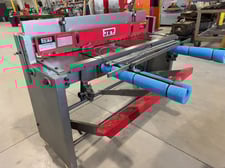 16 gauge x 4.4' Jet #JET-FS-1652J, stomp shear, back gauge assembly, front sheet supports