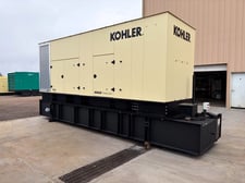 600 KW Kohler / Rehlko #600REOZVB, diesel generator, sound attenuated enclosure, 76 hours, 2019