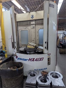 Kitamura #MyCenter-HX400, CNC horizontal machining center, 50 automatic tool changer, 28.9" X, 24" Y, 24" Z