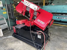 10" x 11" Amada #HA-250, Horiz Band Saw, 1" x 0.037" x 11' 6" blade, 5 HP, 27-250 FPM, 1996