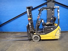2600 lb. Komatsu #FB18MU-12, Electric Forklift, w/Key, 72" x 4" x 22" Forks, 185" Load height, 80" Mast, 24"