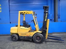 6250 lb. Hyster #H65XM, Propane Forklift, 5" x 43" Forks, 146.1" Load height, 24" Load Center, No Key, Will