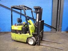 2475 lb. Clark #TW15S, Electric Forklift, 4" x 42" Forks, 188" Lift height, 76" Mast, 24" Load Center, 8754