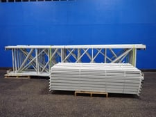 Pallet Racking, (12) 42" x 216" Uprights, (48) 5" x 96" Beams, 7" x 5" Plate