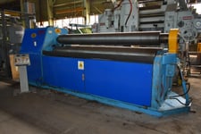 10' x 1/2" Sergi #C.I.3050X10/12, fully hydraulic 3-roll double pinch plate bending roll, 2001