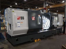 Haas #ST-55, CNC lathe turning center, Haas NextGen Control, 34.5" swing, 12.5" bar, 26" pneumatic chucks
