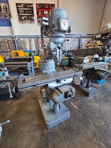 Bridgeport #Series-I, vertical mill, 9" x 48" table, 60-4200 RPM, one shot lube, X-Axis rapid power feed