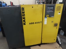 109 cfm, 217 psig, Kaeser #ASD-40S-T, rotary screw air compressor, 40 HP, R134A, Sigma Control 2, 2004