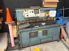 11 gauge x 4' Amada #S-1232, mechanical shear, front operated power back gauge, 75 SPM, 5 HP, squaring arm