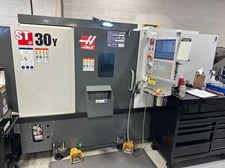 Haas #ST-30Y, CNC lathe, 31.7" swing, 10" chuck, 3" bar, 18" dia., 23" lgth, 5-Axis, sub spindle, live tool