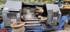Mazak #Slant-Turn-50, CNC Lathe, 2-Axis, 80" Machining length, 20" Chuck, 6.5" Bar, 7" Bore, tailstock, 1997