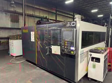 Mazak #Optiplex-3015-Fiber-II, CNC Laser Cutter, 6000 Watt Fiber Laser, 60" x 120" Max. Workpiece, 4,724 IPM