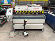 Durma #MS1303, mechanical shear, front support arms, motorized Back Gauge, S/N 3131151813, 2015