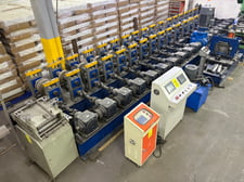 18 Stand, Zhiye, rollforming line, 3.5" shafts, 150-350 RPM, PLC Control, 2020