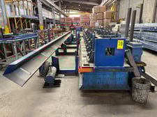 10 Stand, Union #C150-P, roll forming line for studs and tracks, 2008