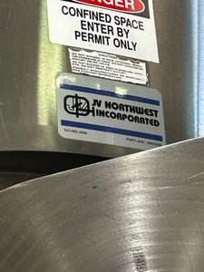 JV Northwest, Stainless Steel Jacketed Fermenter, 8'-5" L x 8'-3" width x 14'-8" H, (2 available)