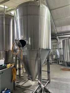 Specific Mechanical Systems, Stainless Steel Jacketed Fermenter, 6'-5" L x 6' 5" width x 13'-8" H, 2011, (2