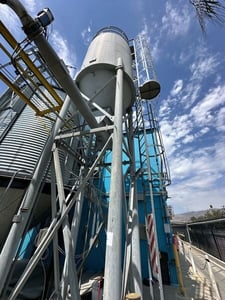 VetterTec, Carbon Steel Grain Silo, dished top head