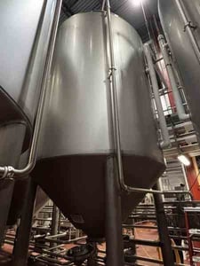 8300 gallon Mueller, Stainless Steel Jacketed Vertical Pressure Tank, 15 psi @ 100&deg;F vessel, 100 psi @