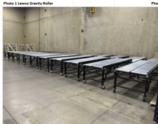 Image for 10' long, Lewco Gravity Roller, Unassembled, NEW (42 available)