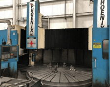 144" Phoenix, CNC vertical boring mill, 4-jaw table, 2008