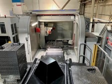 IMSA #MF1100BBLL/6P, dual pallet 5-axis gun drill, 2 spindles, 1.156" diameter, 40" depth, Heidenhain CNC