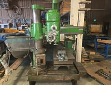 3' -4" MAS-TOS #VR2, radial arm drill, 35 mm. capacity, MT3 taper, 90-4500 RPM, 1978