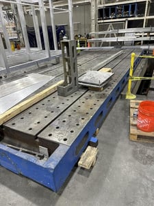 336" x 84" x 13" thick, cast iron floor plate