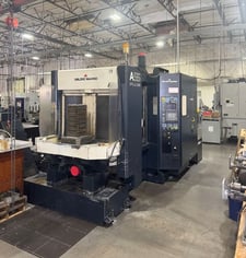 LeBlond Makino #A55-Plus, CNC horizontal machining center, 22" X, 22" Y, 22" Z, 12000 RPM, 60 automatic tool