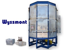 Wyssmont #N-22, turbo tray dryer, decagon shape, 22 dryer trays, cover panels included