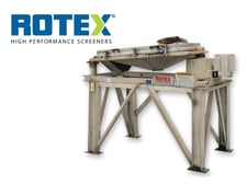 40" x 56" Rotex #R3221A AL/SS, screener Stainless, single deck, aluminum top cover
