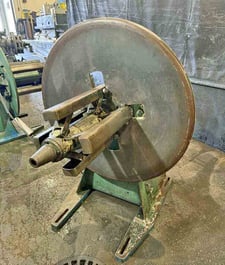 4000 lb. Littell #40-18, motorized uncoiler, 18" width, 12" W, 48" outside dimensions, 16"-20" ID, manual