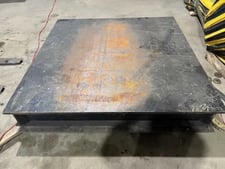 65000 lb. Custom floor scale, 72" x72" platform