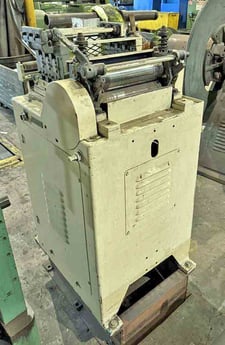 12" x .03" Littell #312-7PDS, straightener, 7-rolls, entry pinch rolls