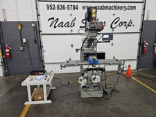Kent USA #KTM-3VKF-XL, Vertical Knee Mill, 10" x 54" table, 35" X, 15.25" Y, 15" Z, 22" ram travel, 6"