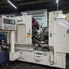 Mitsubishi #GB100, 6-Axis CNC Gear Hobber, 39-3/8" max. hob diameter, 1.8 DP, 20 HP main motor, Fanuc