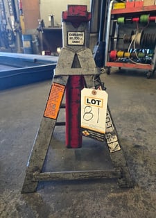 Gray, 20000 lb. adjustable jack stand