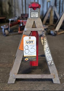 Gray, 20000 lb. adjustable jack stand