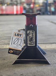 Gray, 20000 lb. adjustable jack stand