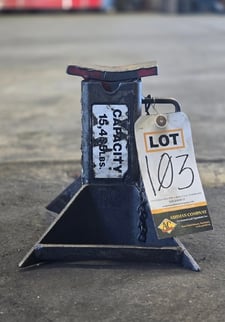 Gray, 20000 lb. adjustable jack stand