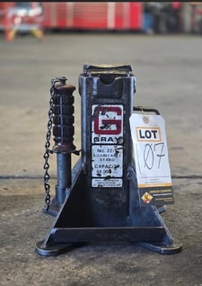 Gray, 20000 lb. adjustable jack stand