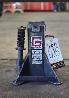 Gray, 20000 lb. adjustable jack stand