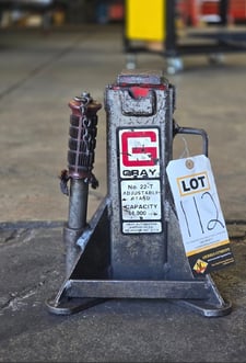 Gray, 20000 lb. adjustable jack stand