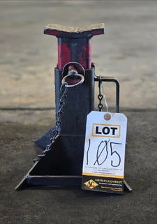 Gray, 20000 lb. adjustable jack stand